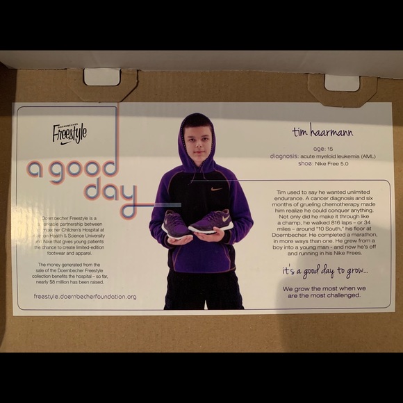 NIKE FREE TRAINER 5.0 DB "Tim Haarmann" SIZE 6Y - Picture 4 of 5